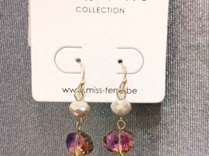 MISS TERRE Pendientes Cristal y Piedra