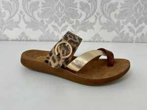 ÉTIKA Sandalia Leopardo