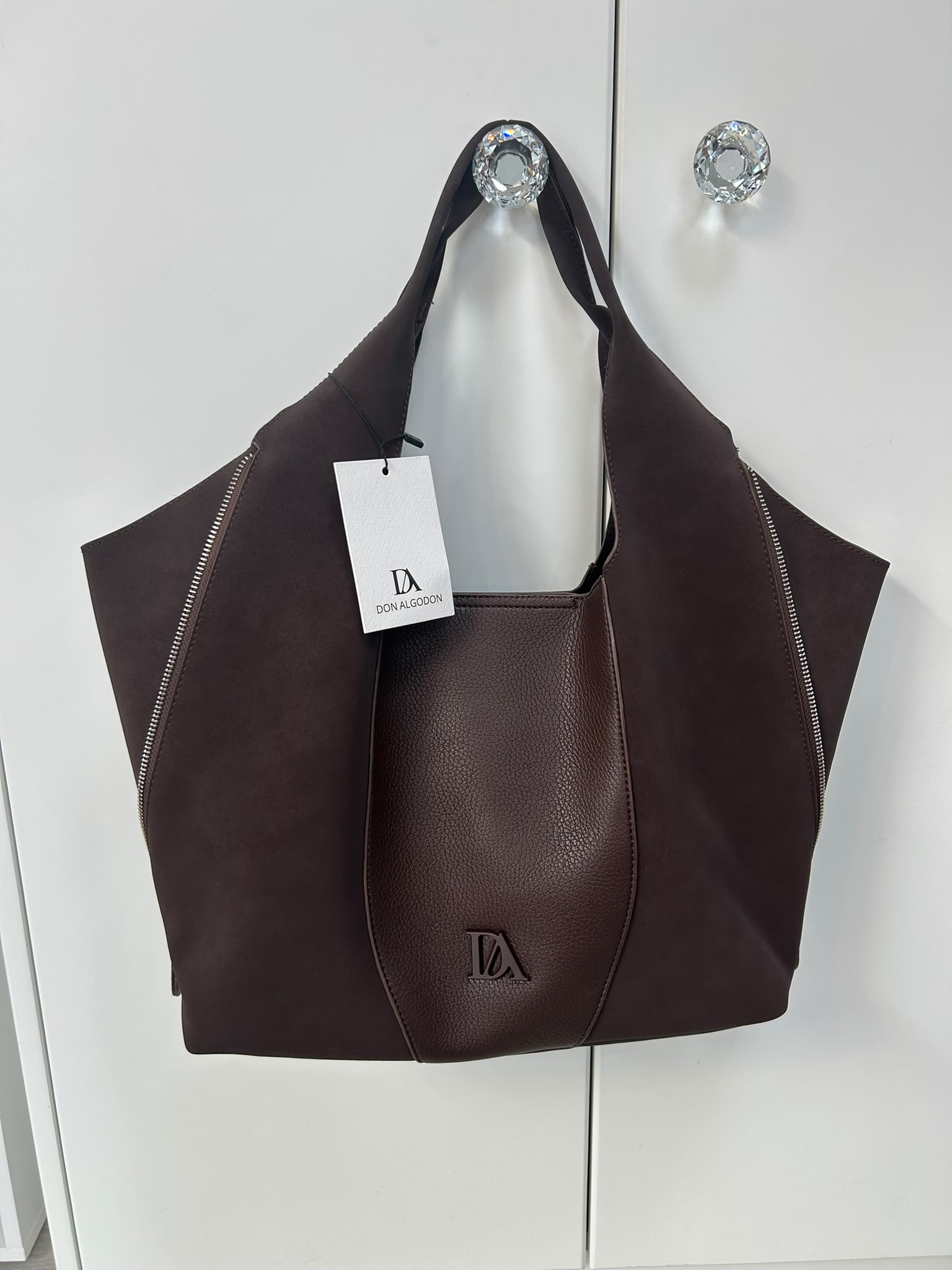 DON ALGODÓN Bolso Hombro Marrón