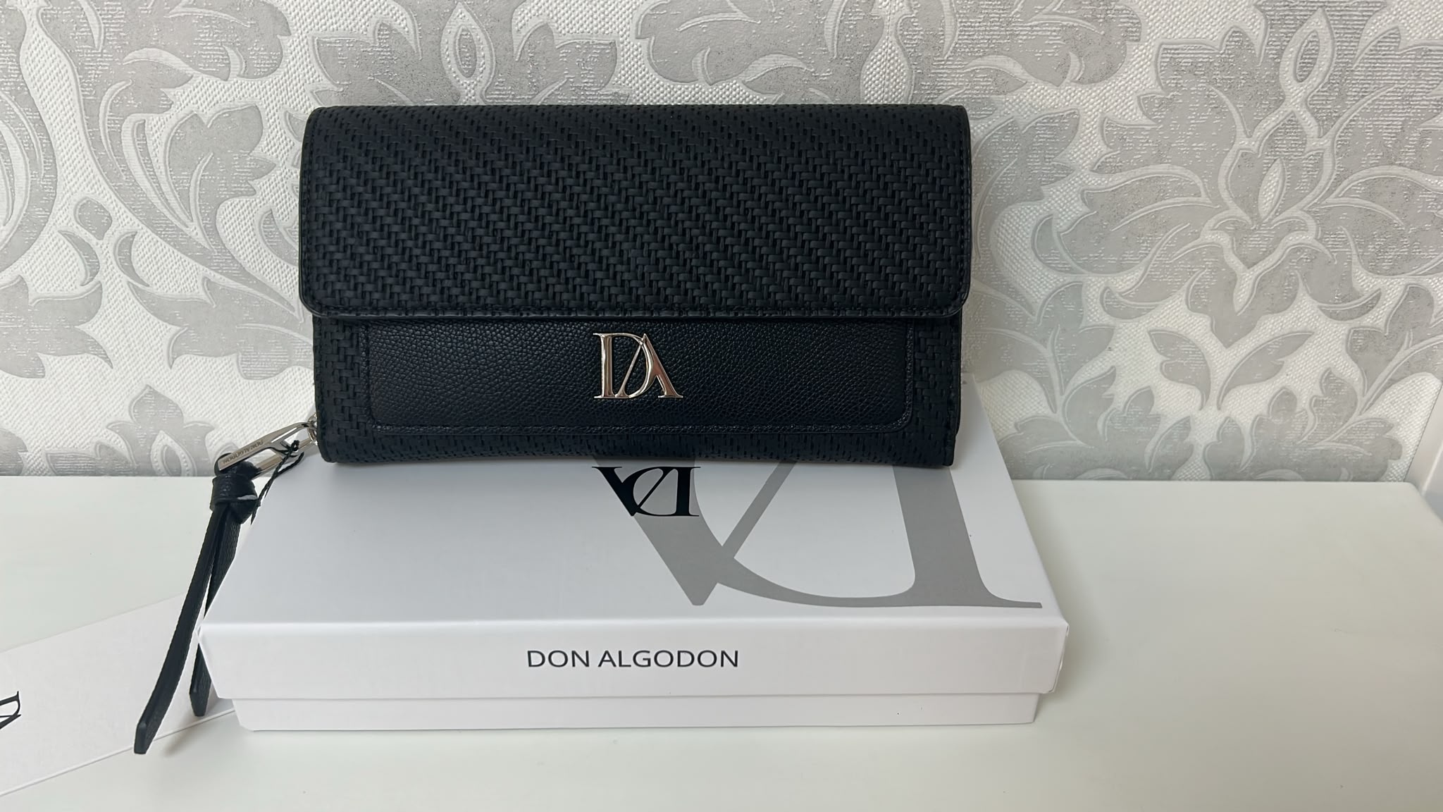 DON ALGODÓN Cartera Negra