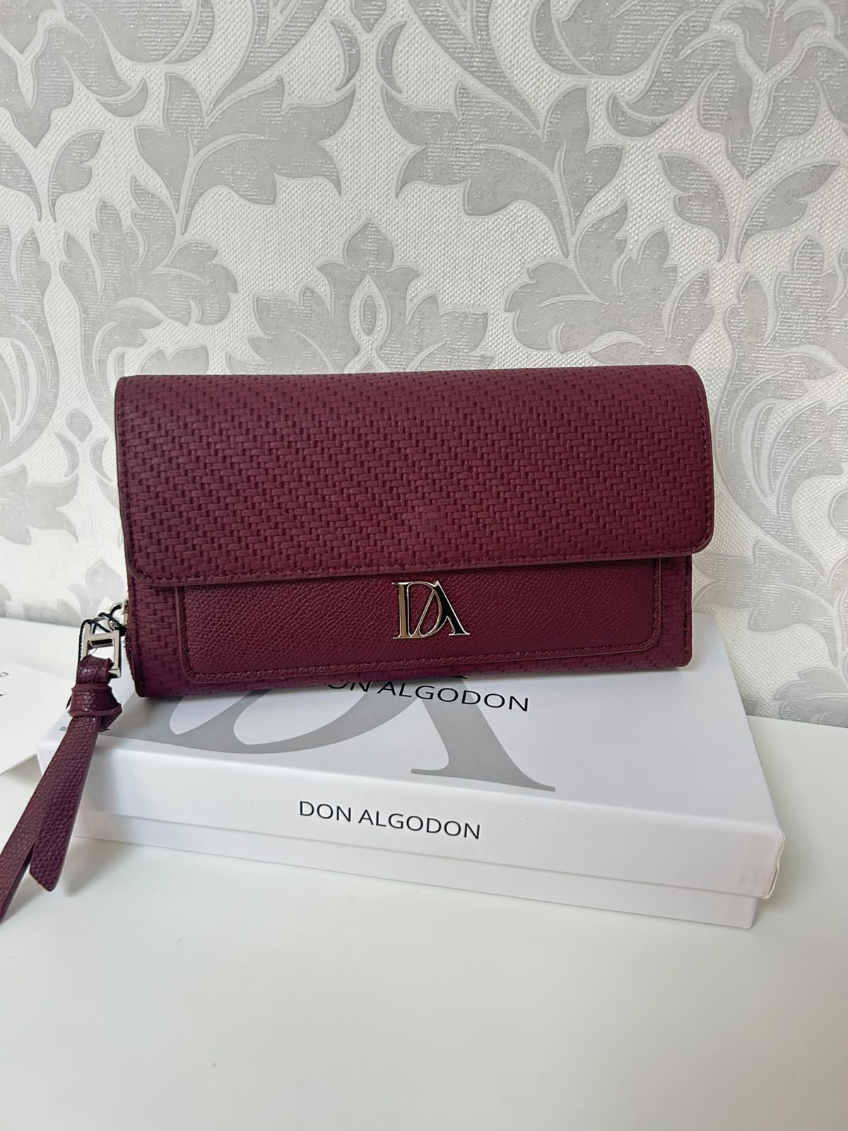DON ALGODÓN Cartera Burdeos