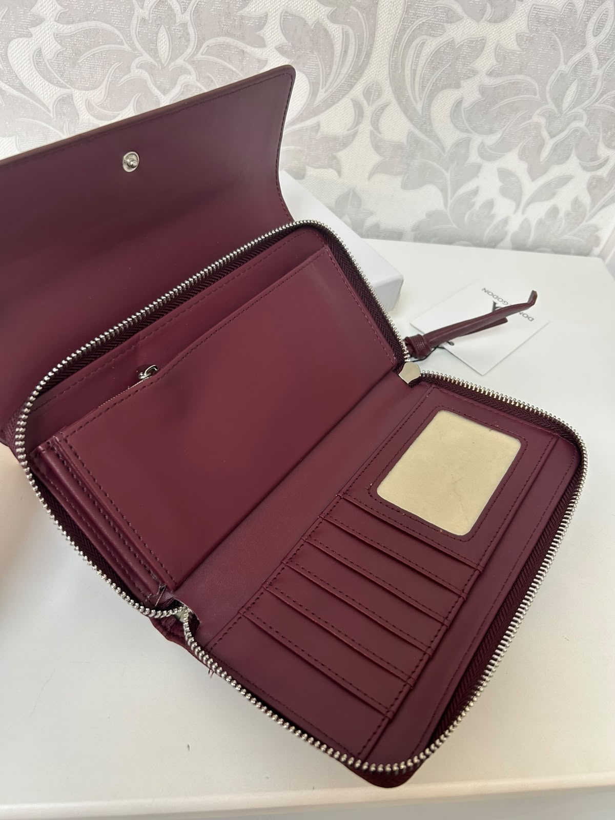 DON ALGODÓN Cartera Burdeos - Imagen 3