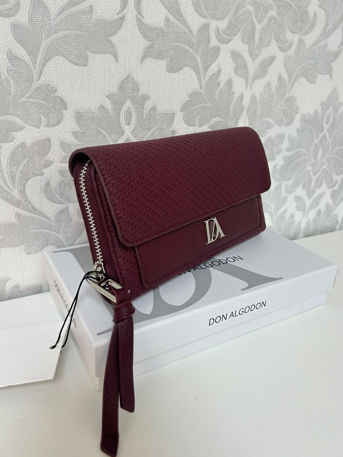 DON ALGODÓN Cartera Burdeos - Imagen 2