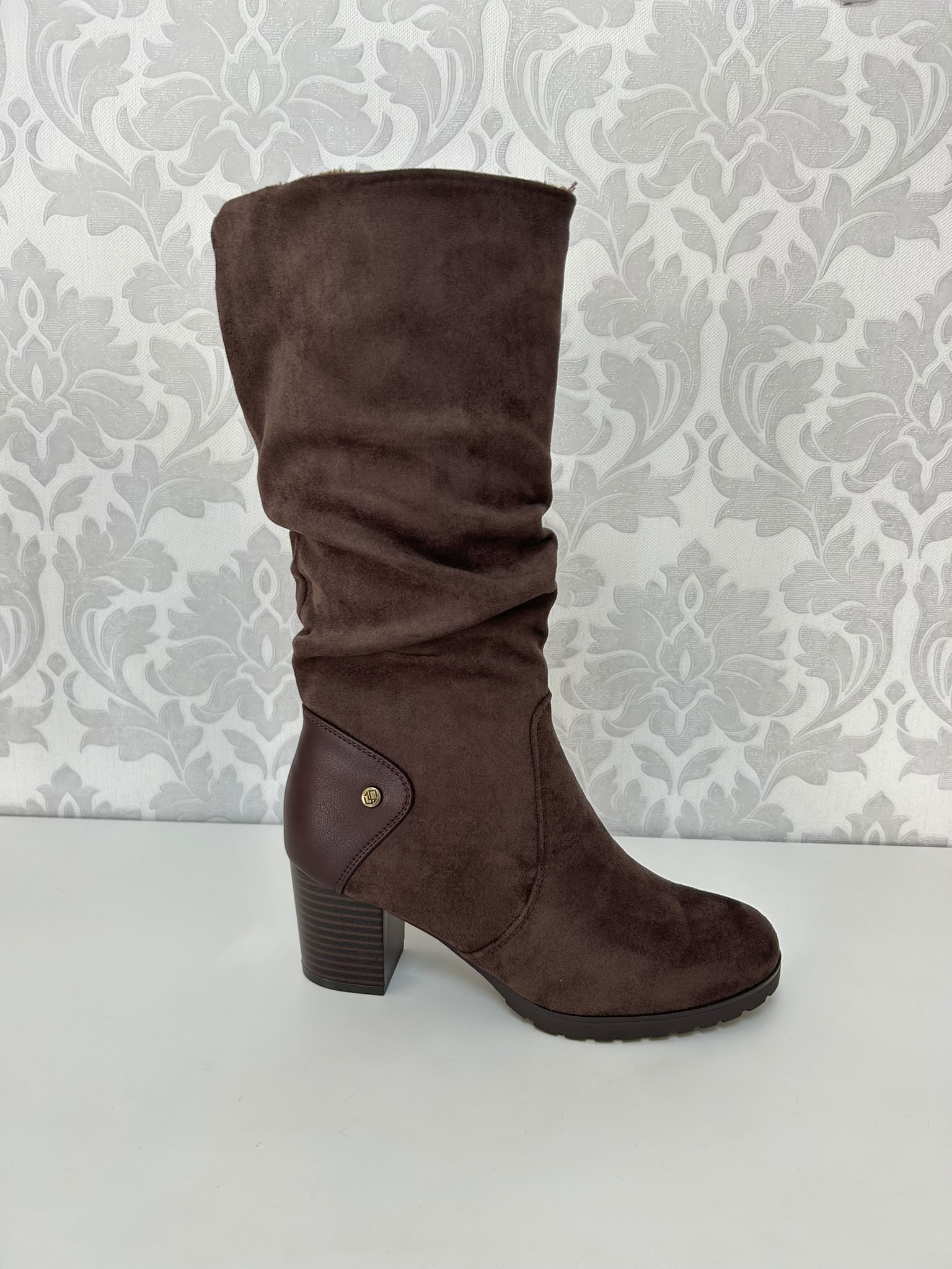MYSOFT Bota Alta Marrón